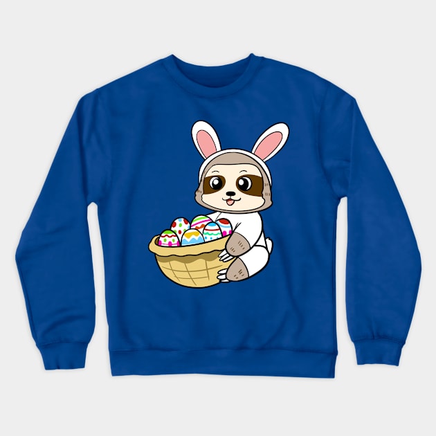 Easter Sloth Crewneck Sweatshirt by WildSloths